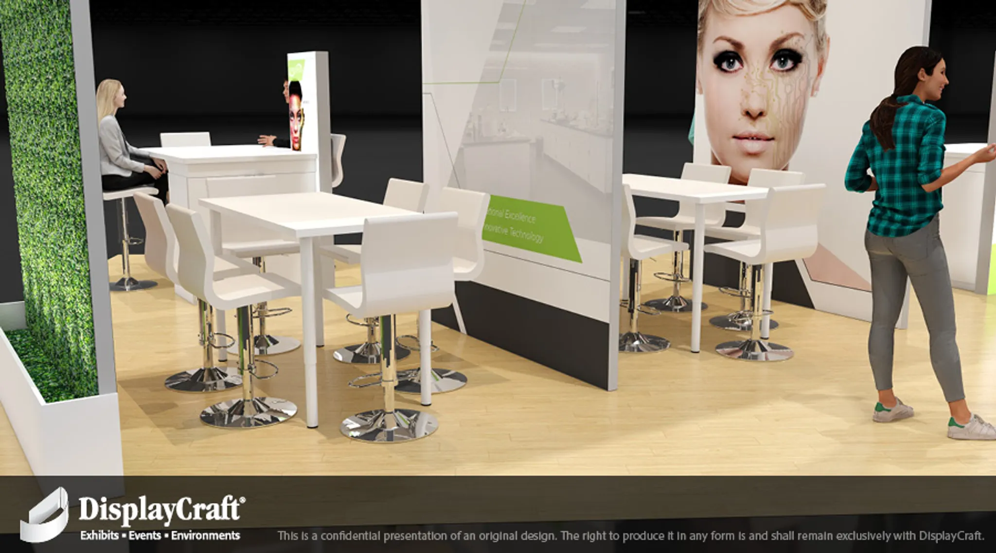 20x30 Île booth design by DisplayCraft